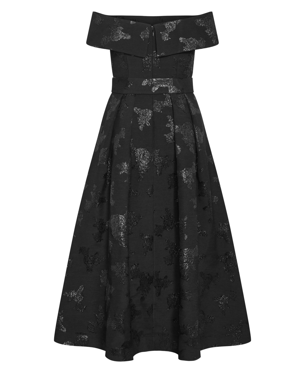 City Chic Plus Size High Status Off-Shoulder Maxi Floral Dress