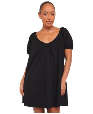 Women's Marty V-Neck Short-Sleeve Mini Dress