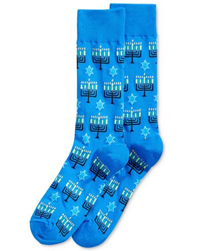 Hot Sox Men's Menorah Socks