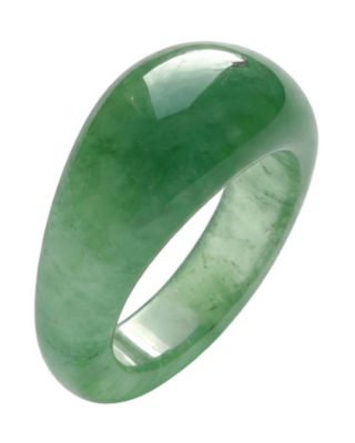 Thin Dome Aventurine Signet Ring