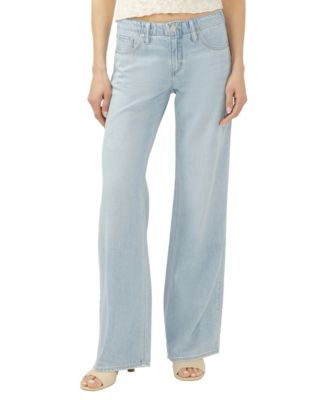 Women's Suki Mid Rise Curvy Fit Wide-Leg Jeans