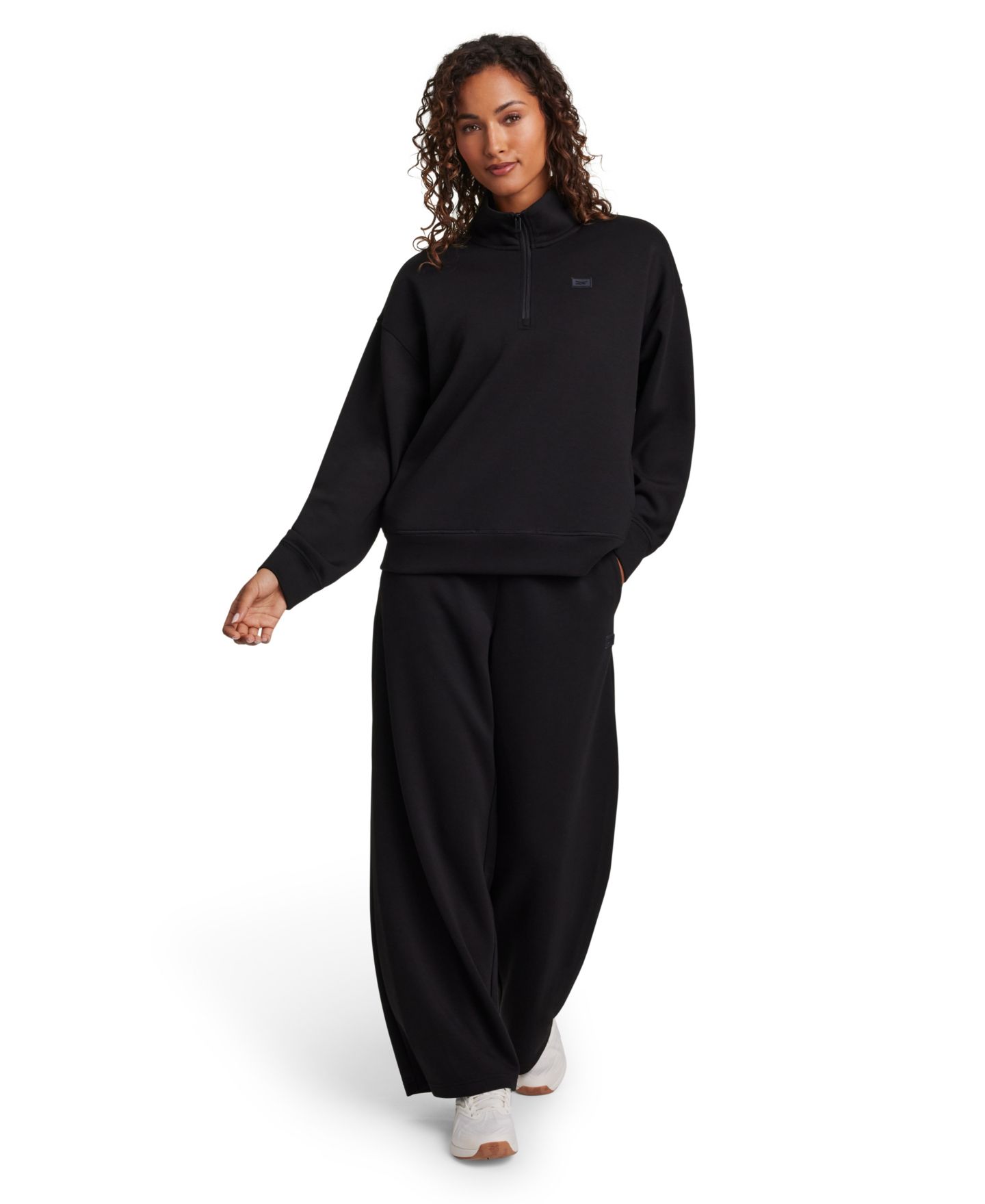 Женские брюки Reebok Wide-Leg Pull-On, цвет: Чёрный — фото 2