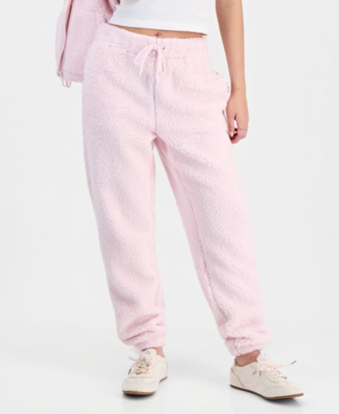 Женские брюки Madden Girl Juniors' Sherpa Drawstring, цвет: Комбинированный