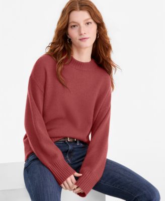 Women's 100% Cashmere Relaxed Crewneck Sweater