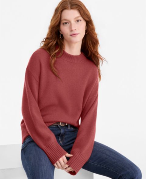 Женский свитер Charter Club 100% Cashmere Relaxed Crewneck, цвет: Медный