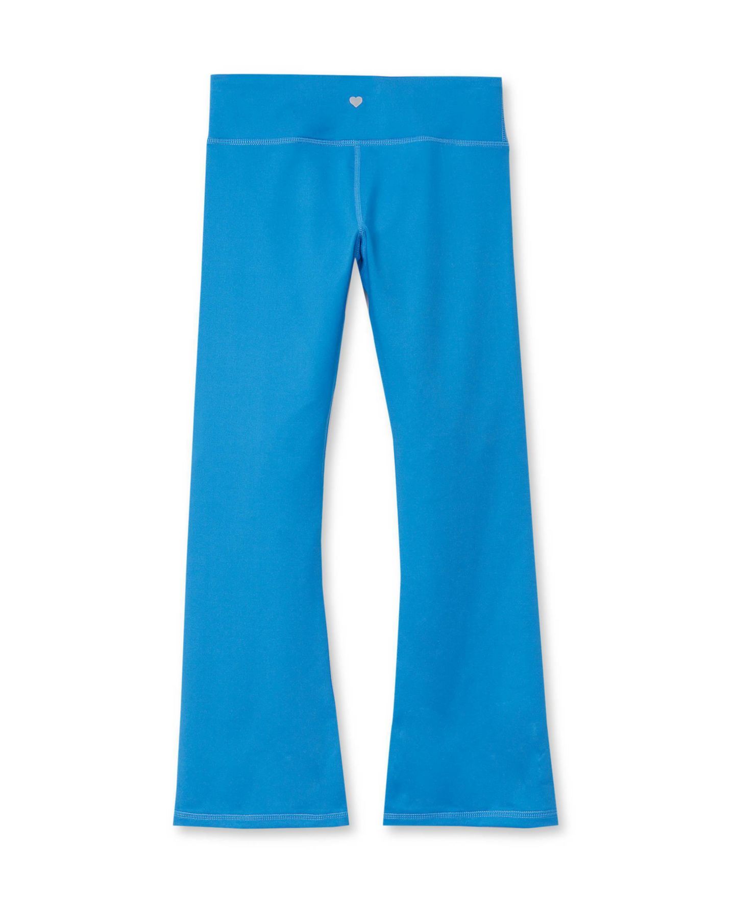 Леггинсы Lands' End Plus Active Flare with Side Stripe для девочек, цвет: Синий — фото 2