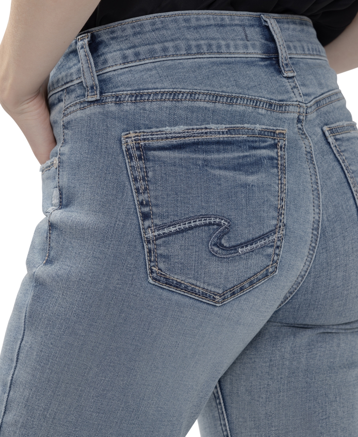 Silver Jeans Co. Women's Elyse Slim Boot Stretch Bootcut Cotton-Blend