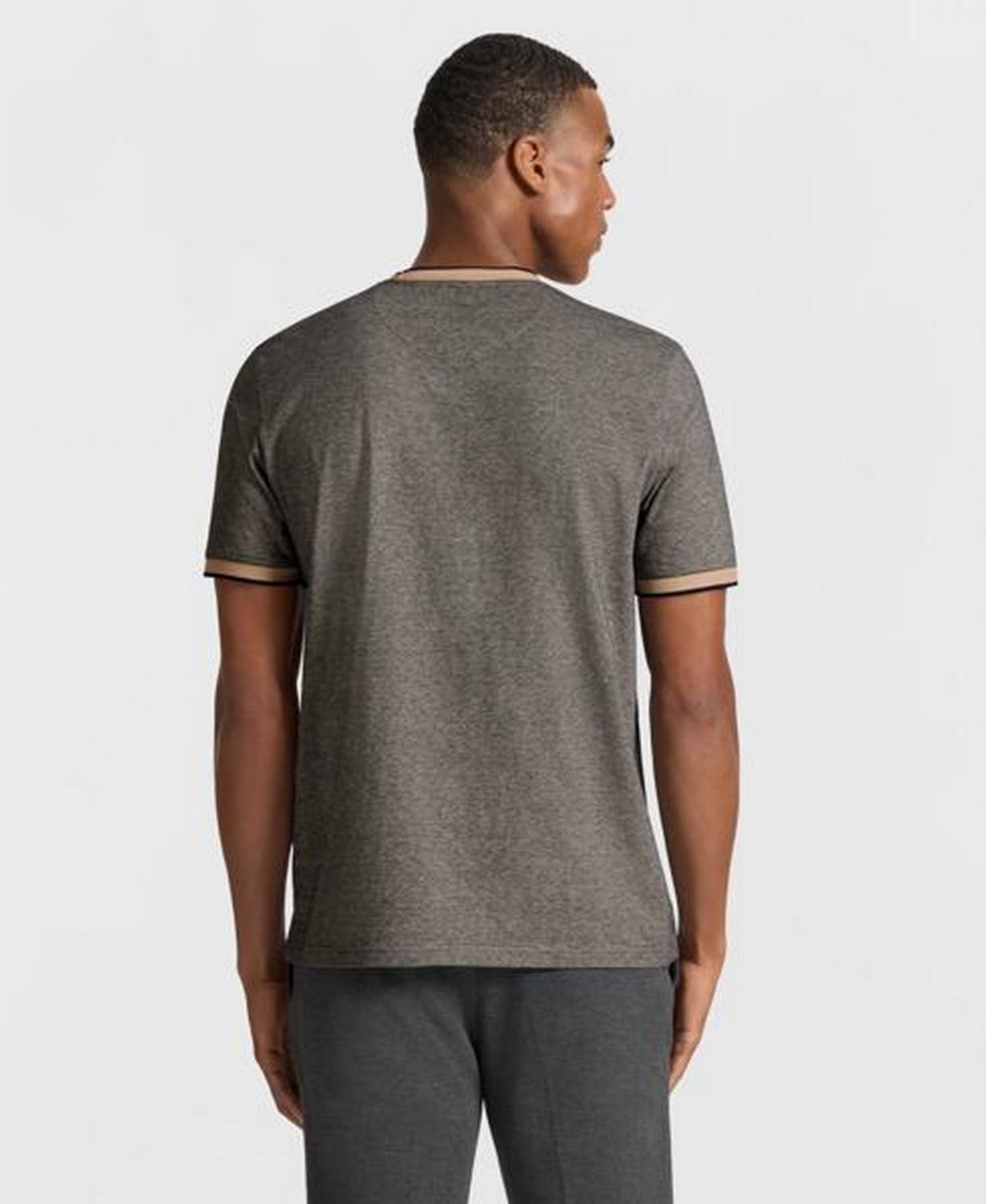 Мужская футболка Ted by Ted Baker Fitzroy Jacquard Classic-Fit Crewneck, цвет: Чёрный — фото 4