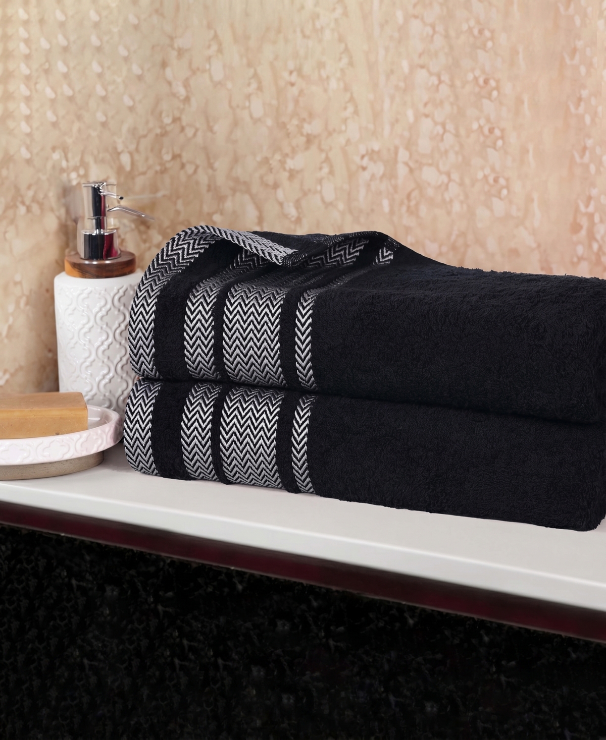 Superior Hays Cotton Absorbent Quick Dry 2-Piece Bath Sheet Set