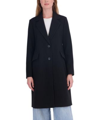 Women's 3/4 Faux Wool Single-Breasted Mid-Length Coat