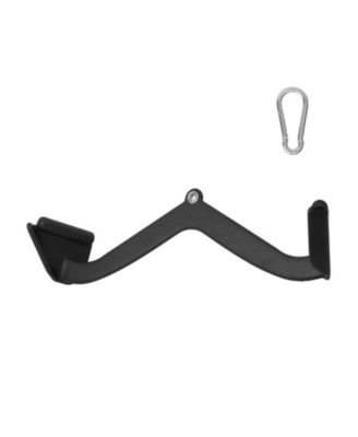 Solid Steel Lat Pulldown V-Bar Cable Machine Attachment with Rubber Coated Grip