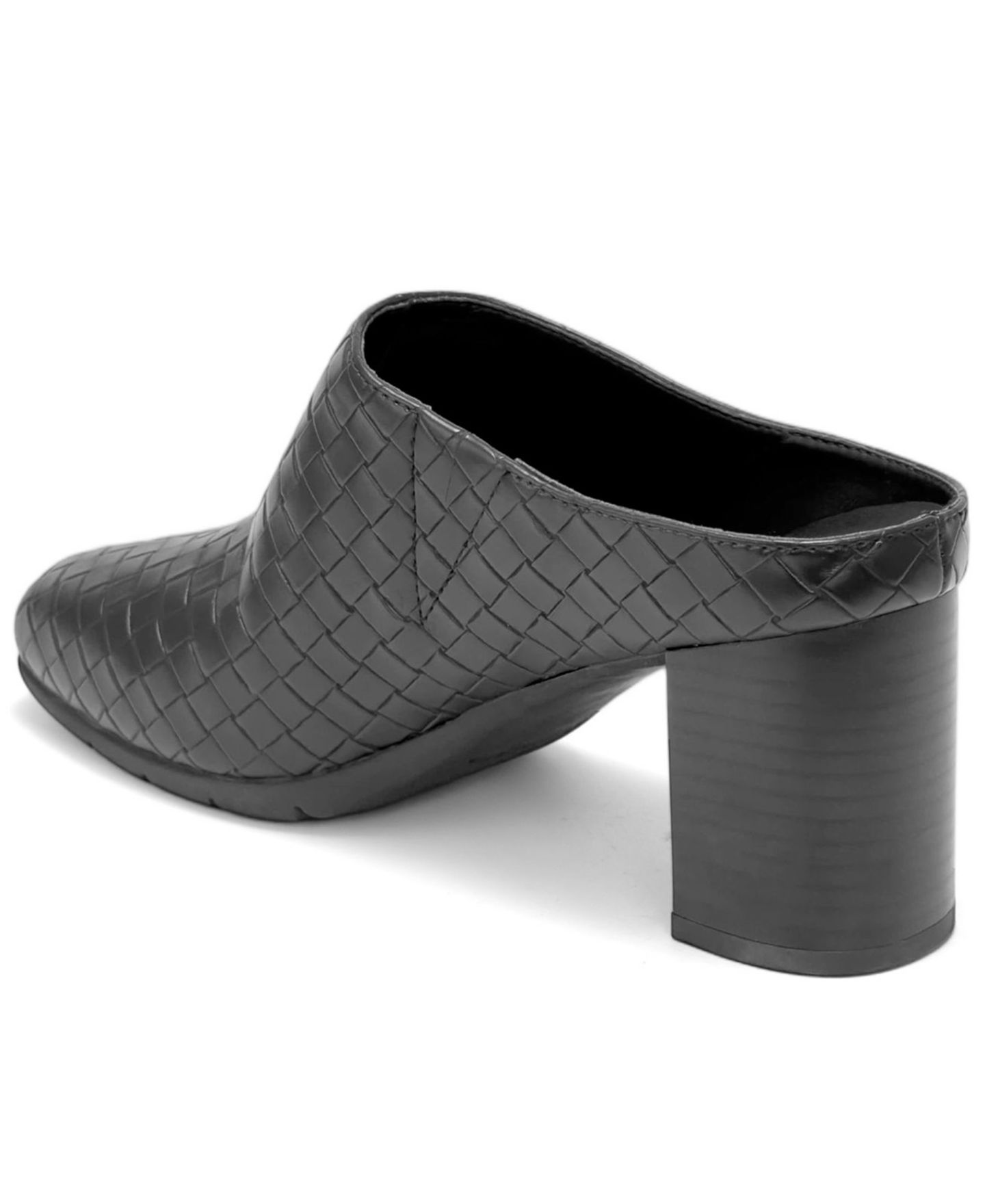 Женские сабо Aerosoles Maddy Heeled Slip-On, цвет: Чёрная искусственная кожа — фото 6