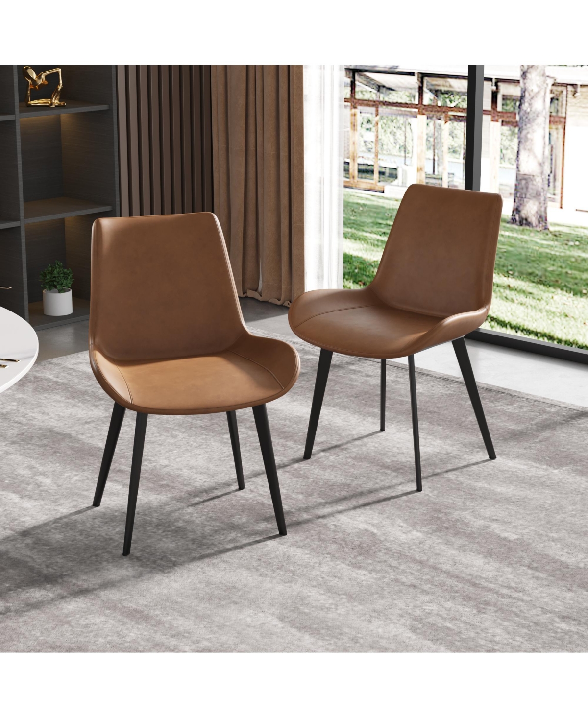 Decksplore Modern Accent Chair Seat with Sturdy Dining Chairs Metal Legs Perfect for Table Kitchen Desk