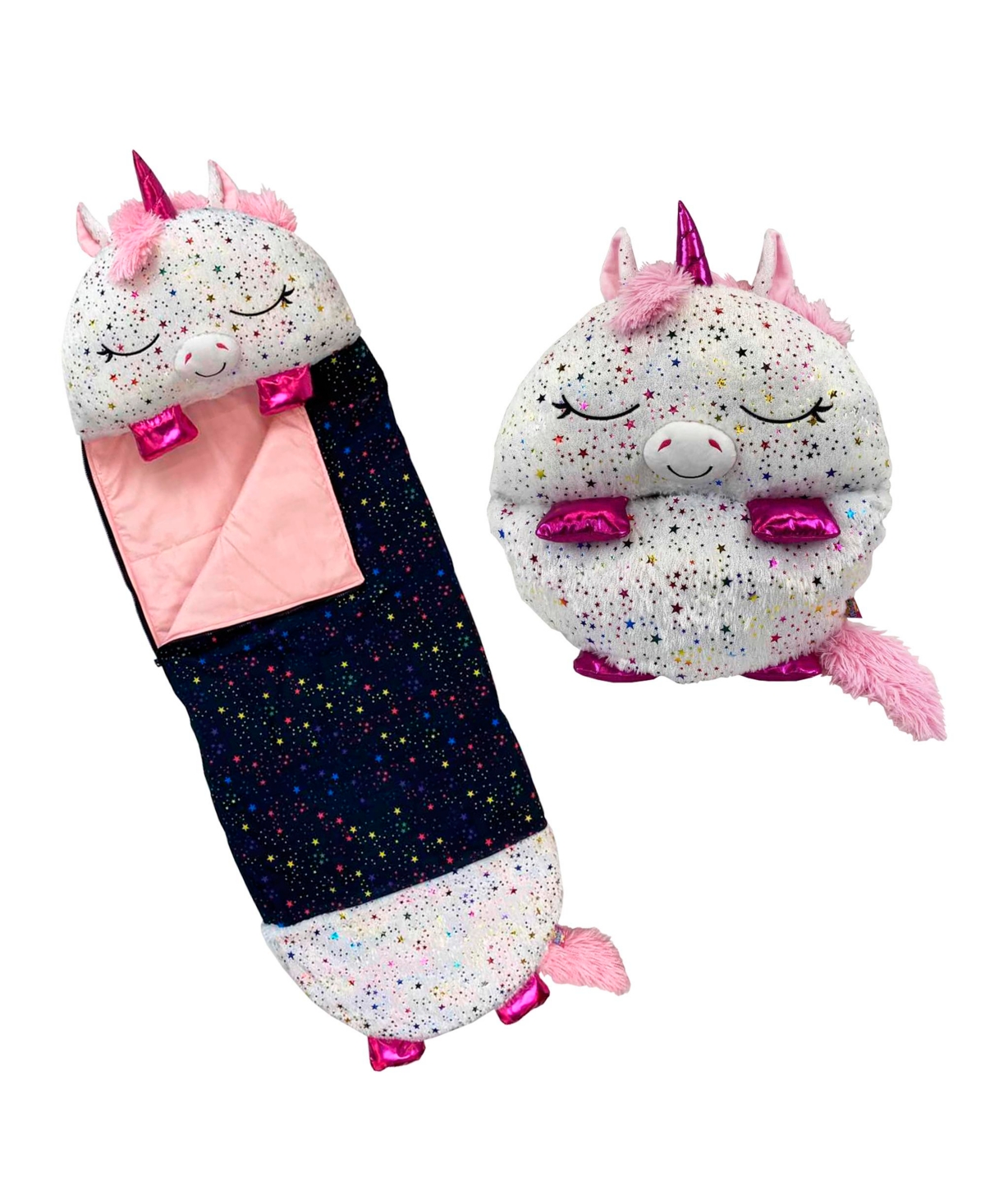 Happy Nappers Shimmer Unicorn Medium Weighted Pillow and Sleepy Sack