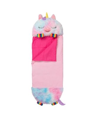 Rainbow Unicorn Large Pillow-and-Sleeping-Bag Weighted Plush
