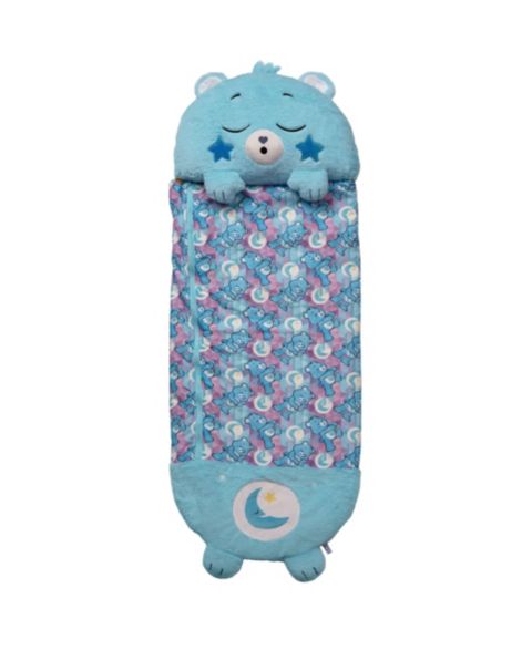 Детская мягкая игрушка Happy Nappers Care Bears Bedtime Bear Medium Weighted-Arms Pillow and Sleep Sack Plush