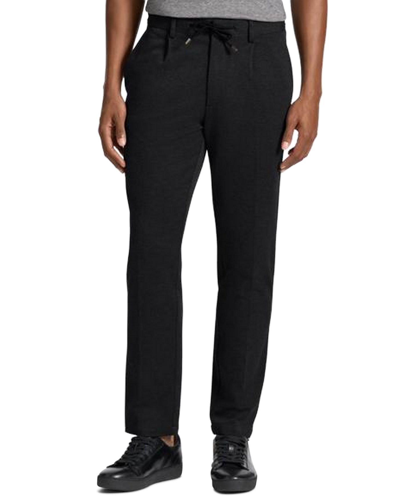 Мужские брюки Ted by Ted Baker Hampstead Stretch Modern-Fit Straight-Leg Chino, цвет: Чёрный — фото 1