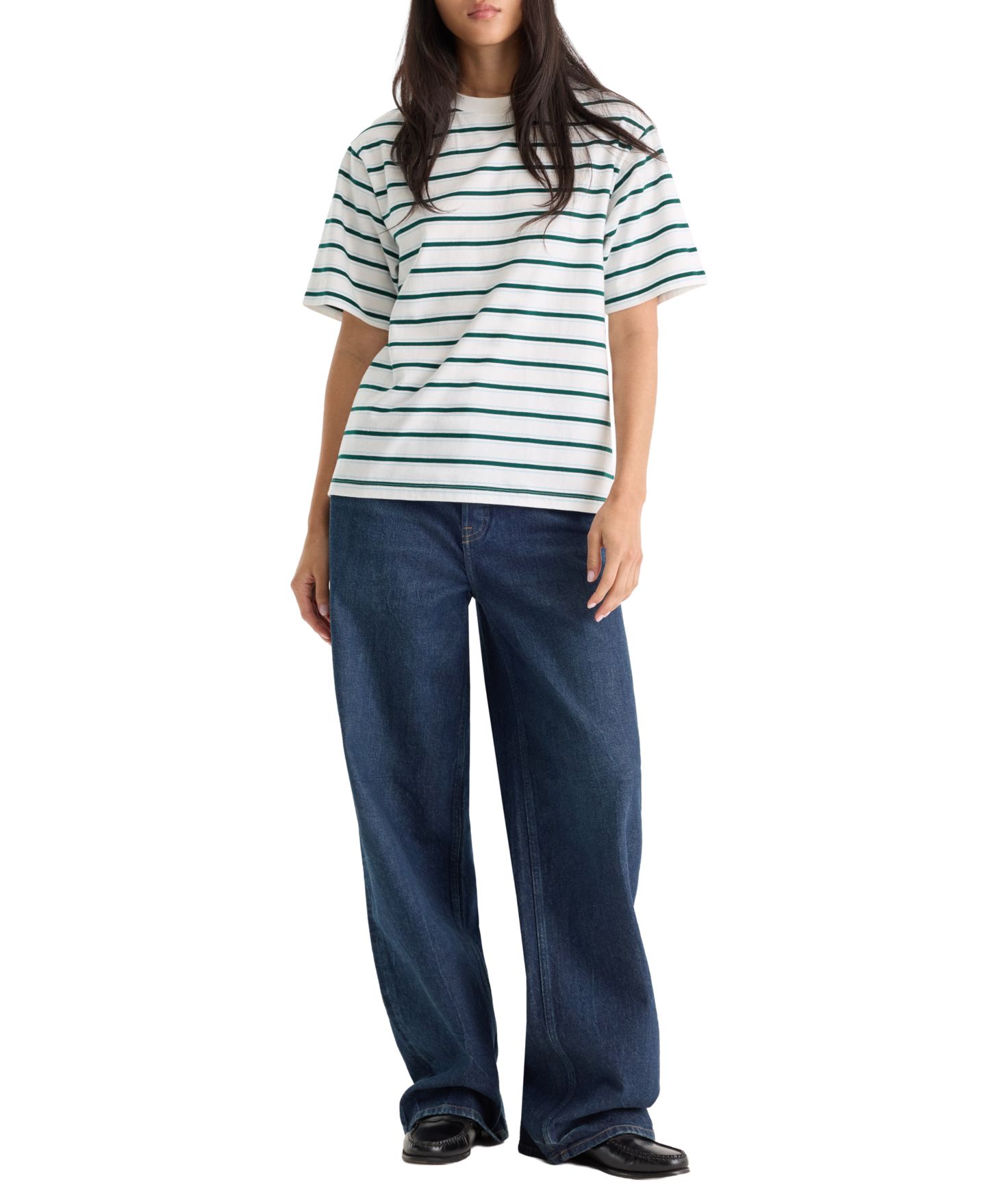 Женские джинсы Good American Vintage Wide High-Waisted, цвет: Индиго — фото 2