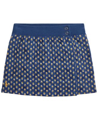 Girls' 2T-6X Floral Quilted Wrap Skirt