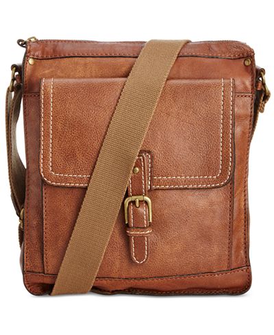 Nash Men's Tuscan Leather North South Crossbody - Handbags ...