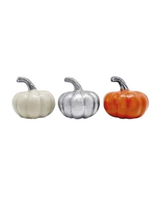 Aluminum Pumpkin Napkin Weight, Set of 3