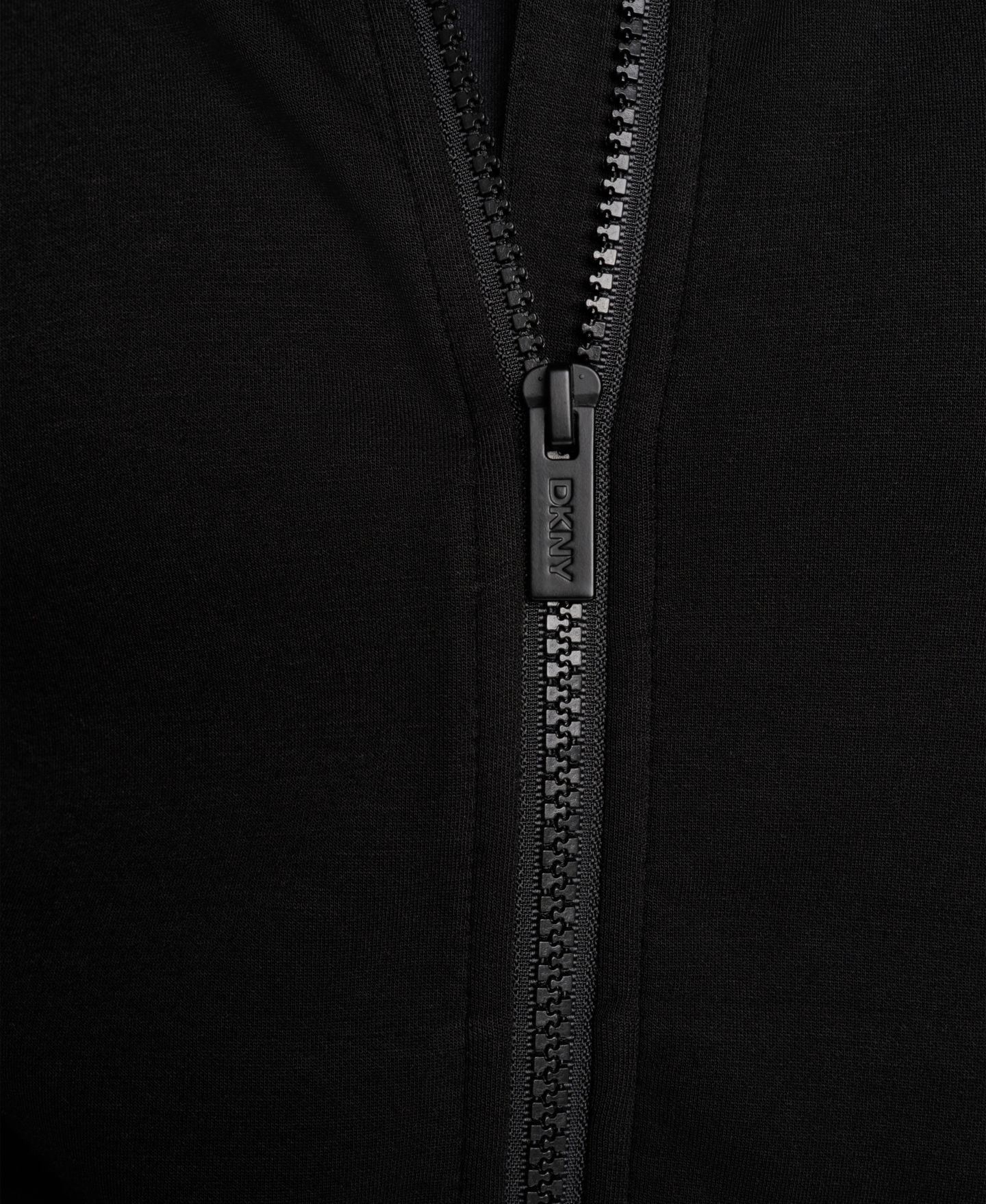 Женская куртка DKNY Sport Side Stripe Scuba Full Zip, цвет: Чёрный / Сливочный — фото 8