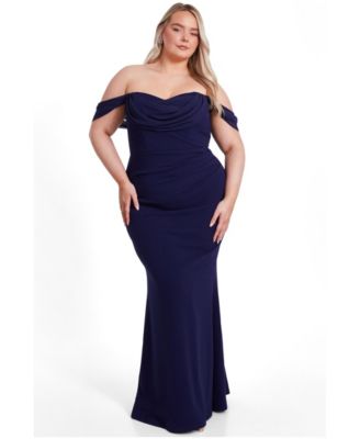 Women's Chiffon Bardot Maxi Dress