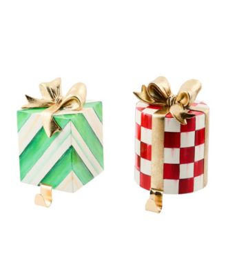 Check It Out Gift Stocking Holders, Set of 2