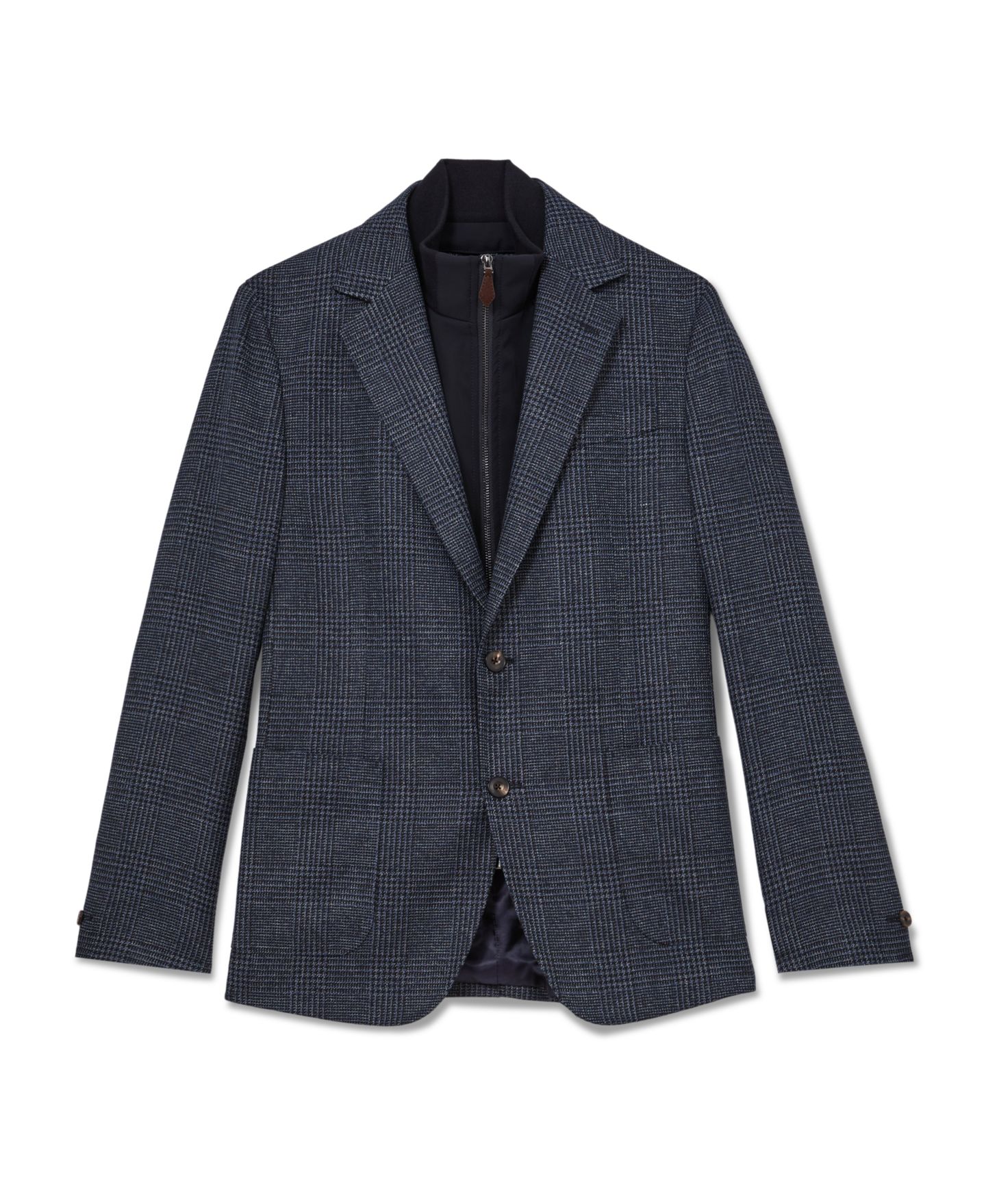 Мужской пиджак REISS Kyle Check Single-Breasted with Gilet Insert Tailored-Fit Blazer — фото 5