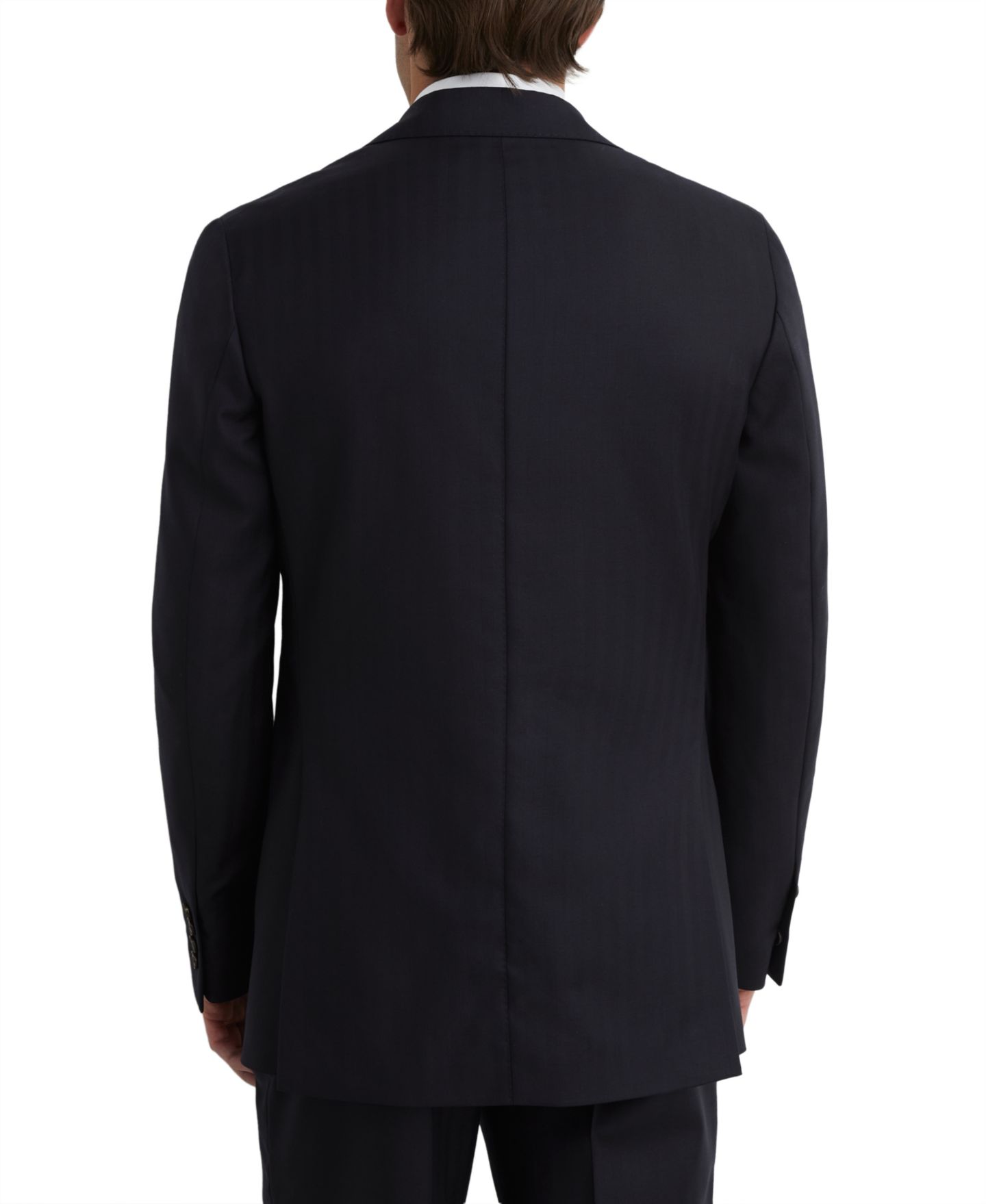 Мужской пиджак REISS Success Shadow-Stripe Wool Classic-Fit Blazer, цвет: Тёмно-синий — фото 2
