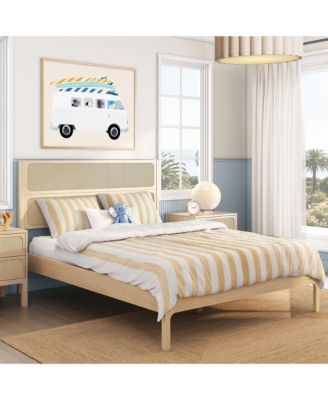 Elio/Rattan Queen Single Bed