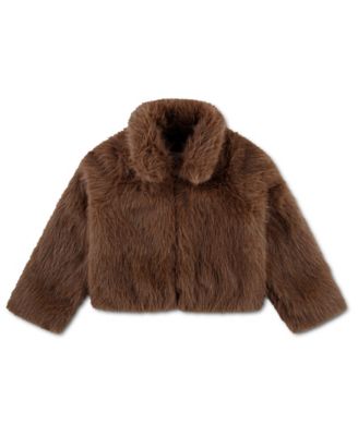 Girls 5-16 Tipped Faux Fur Full-Zip Jacket