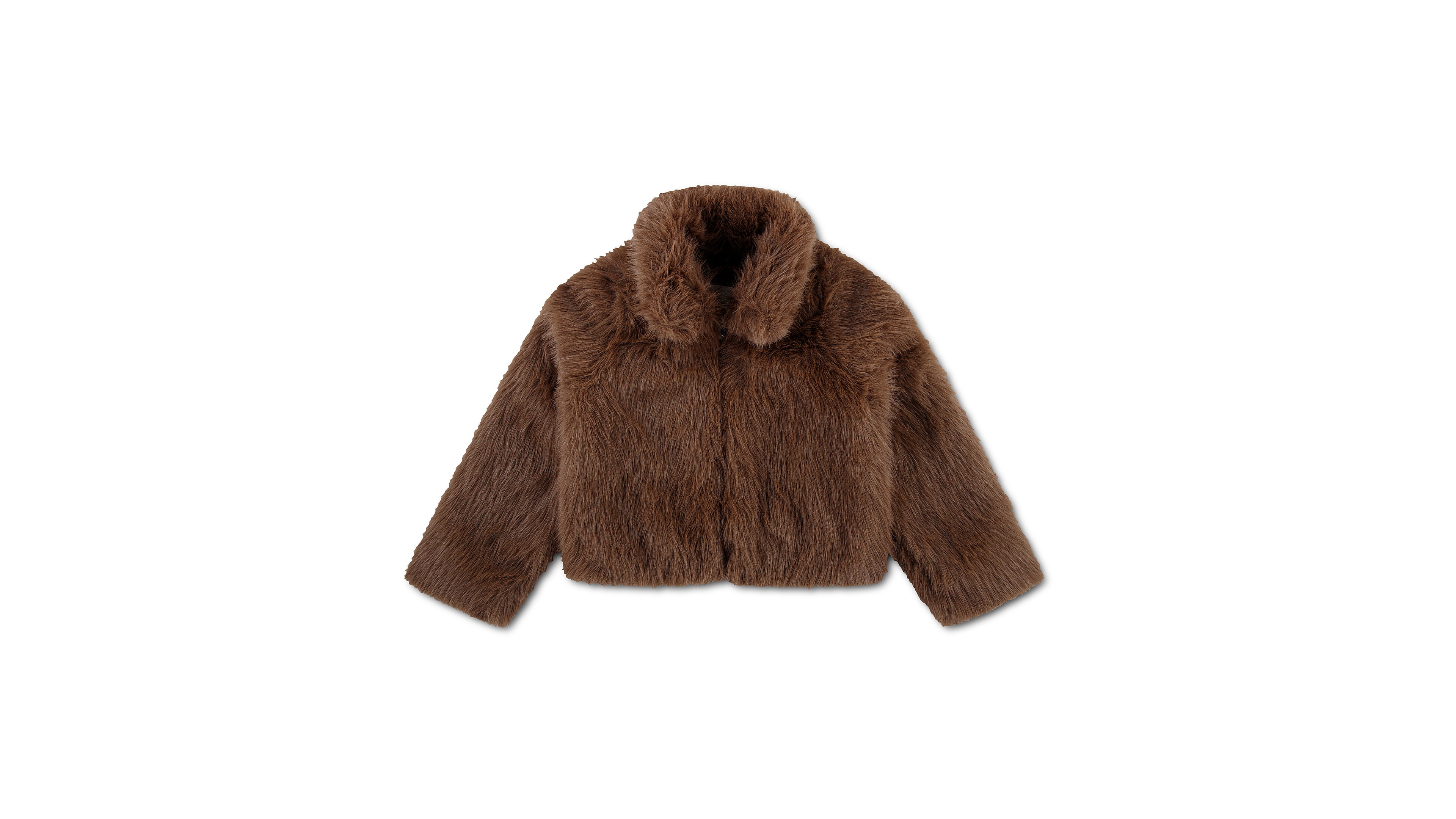 abercrombie kids Girls 5-16 Tipped Faux Fur Full Zip Jacket