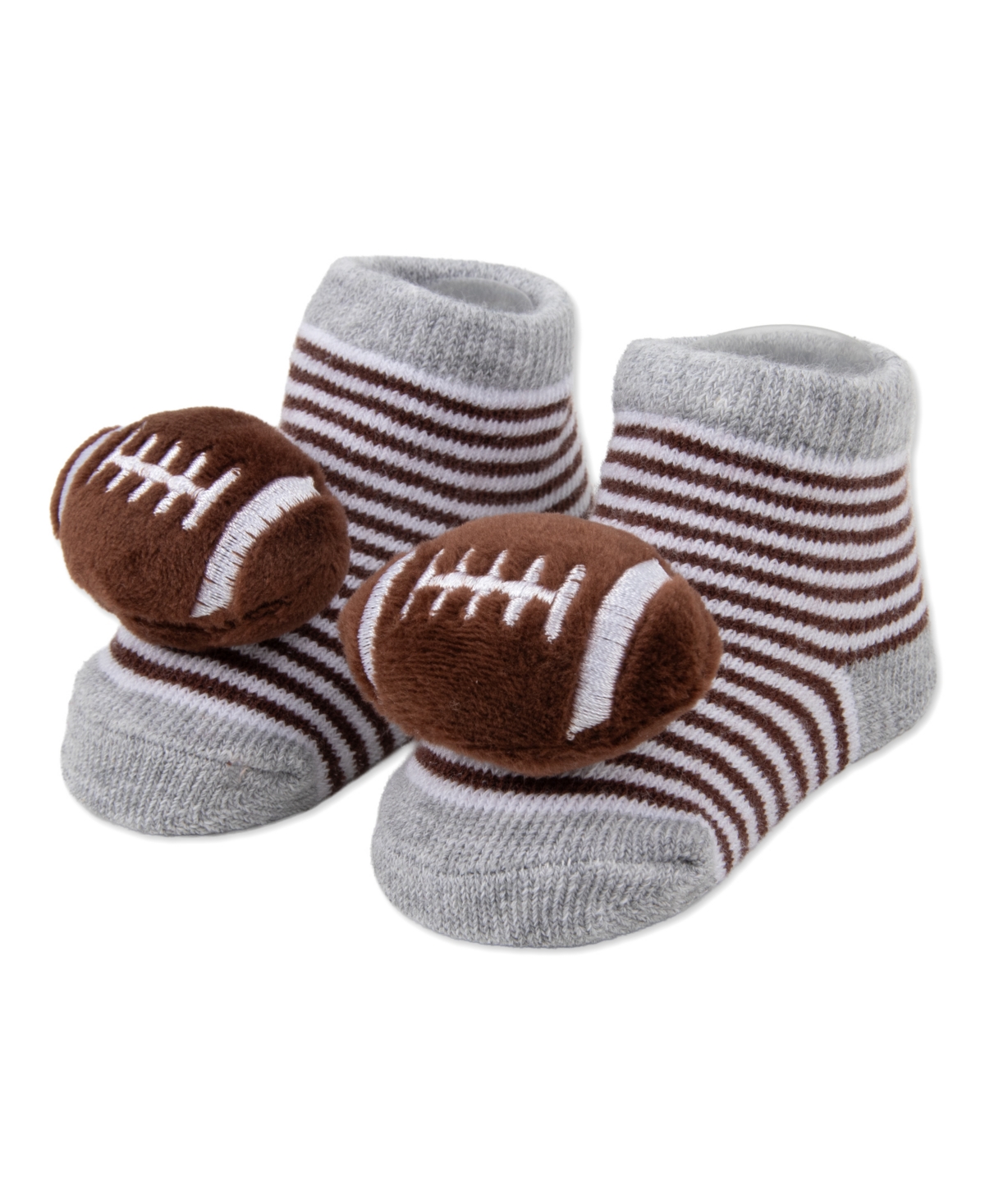 Baby Essentials Baby Football-Themed Bib, Beanie, Socks and Teether, 4-Piece Set