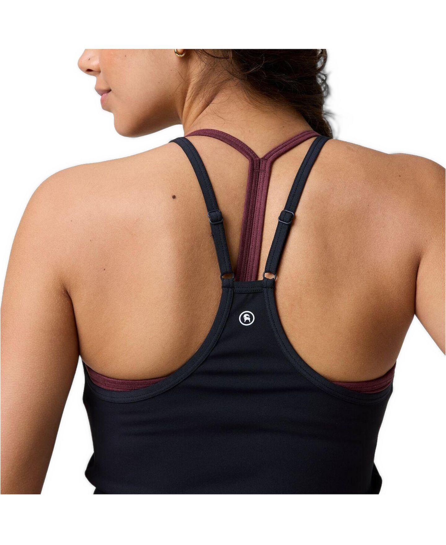 Женский топ Backcountry Destination Racerback Form-Fitting Cropped, цвет: Чёрный — фото 3