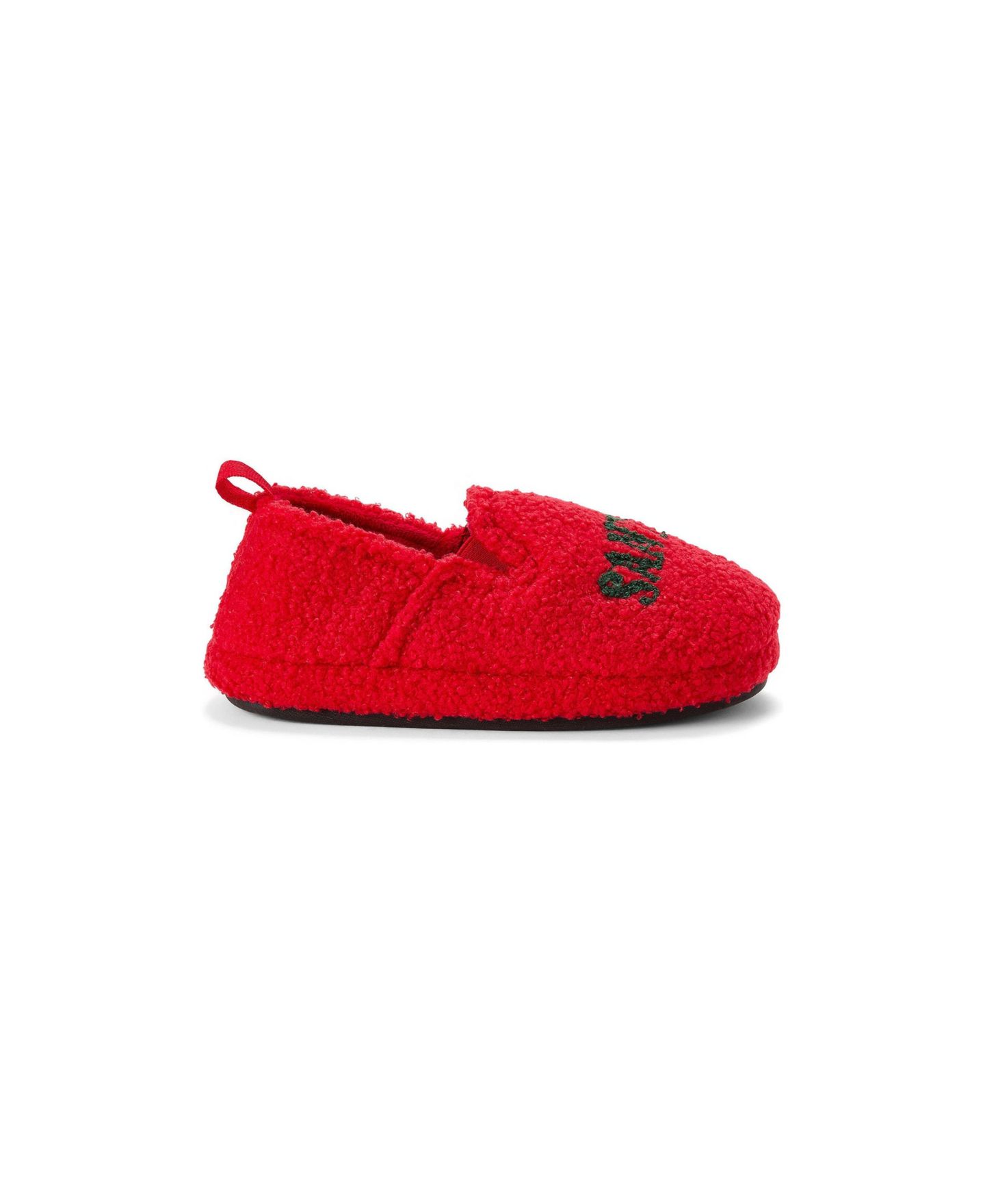 Детские домашние тапочки Dearfoams Cozy Holiday с закрытой пяткой, Mistle Toes, цвет: Cayenne — фото 2