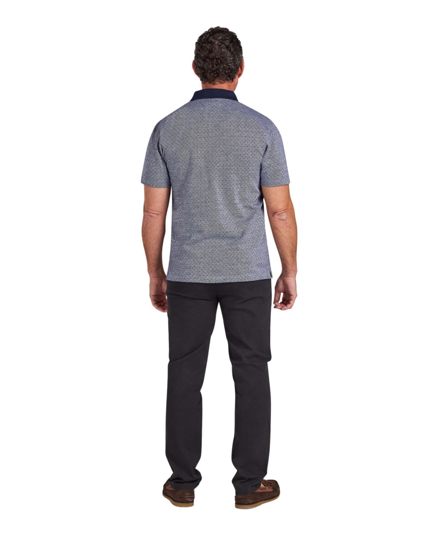 Мужское поло Raging Bull Big & Tall Short-Sleeve Dobby Jersey Polo Shirt, цвет: Тёмно-синий — фото 5