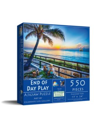 End of Day Play 550 Piece Interlocking Jigsaw Puzzle, Ages 15+