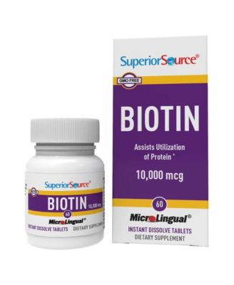 Biotin 10,000 mcg - 60 Sublingual Dissolving Tablets