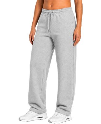 Women's Loose-Fit Wide-Leg Open-Bottom Sweatpants