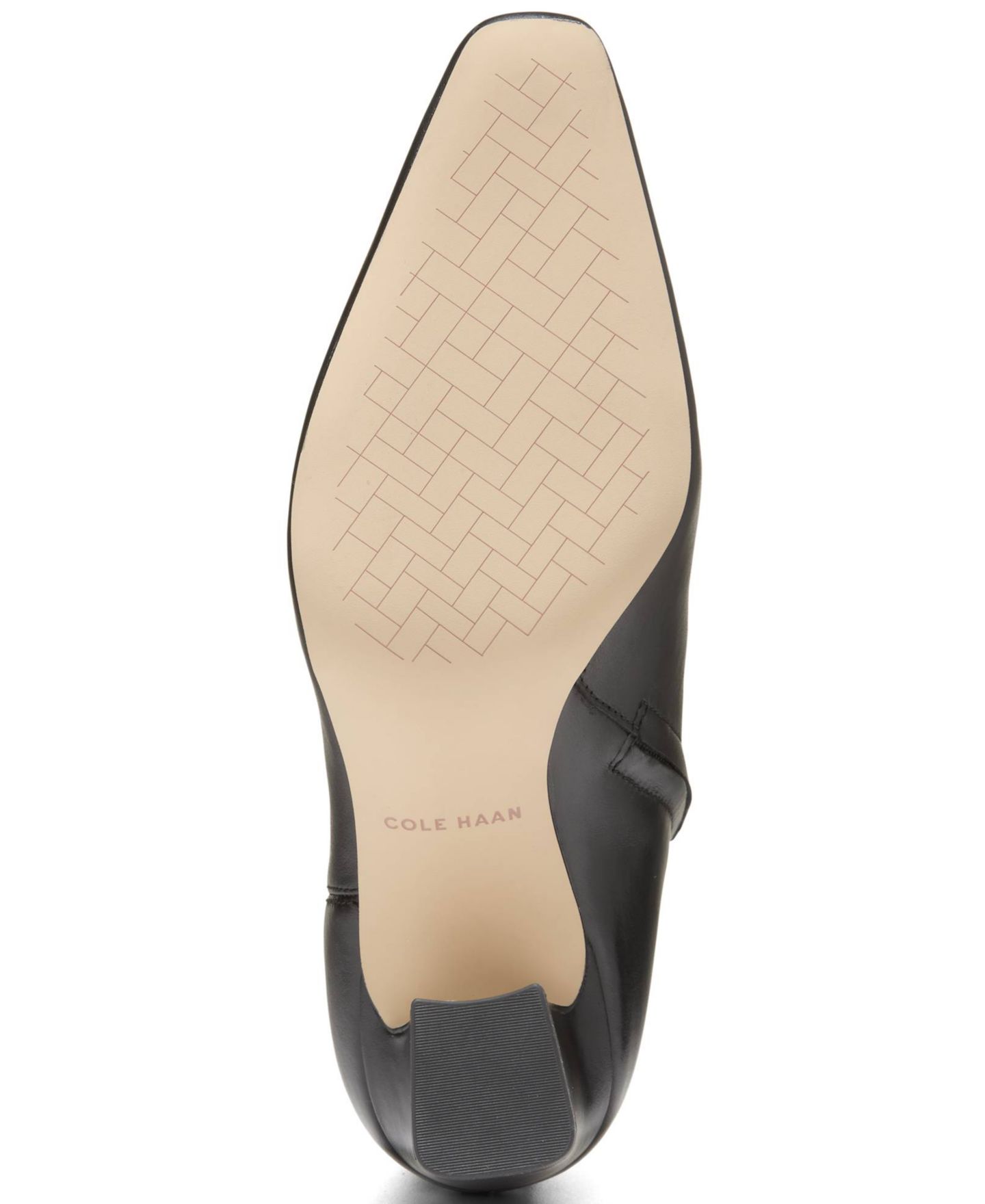 Женские ботинки Cole Haan Blanche Snip Toe Zipper Booties, цвет: Чёрный кожаный — фото 5
