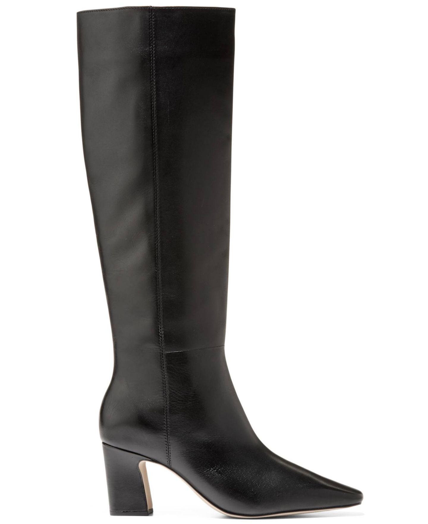Женские ботинки Cole Haan Blanche Zipper Tall, цвет: Чёрный кожаный — фото 2
