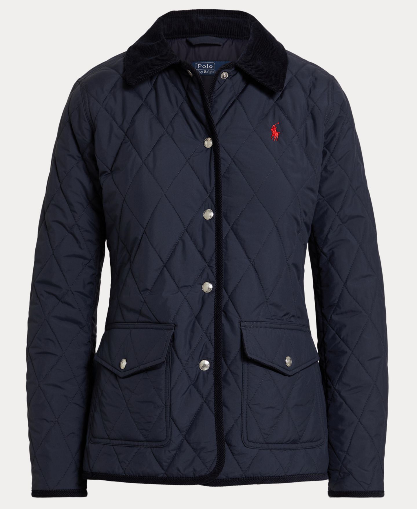 Женская куртка Polo Ralph Lauren Quilted Barn Water-Repellent, цвет: Тёмно-синий — фото 5