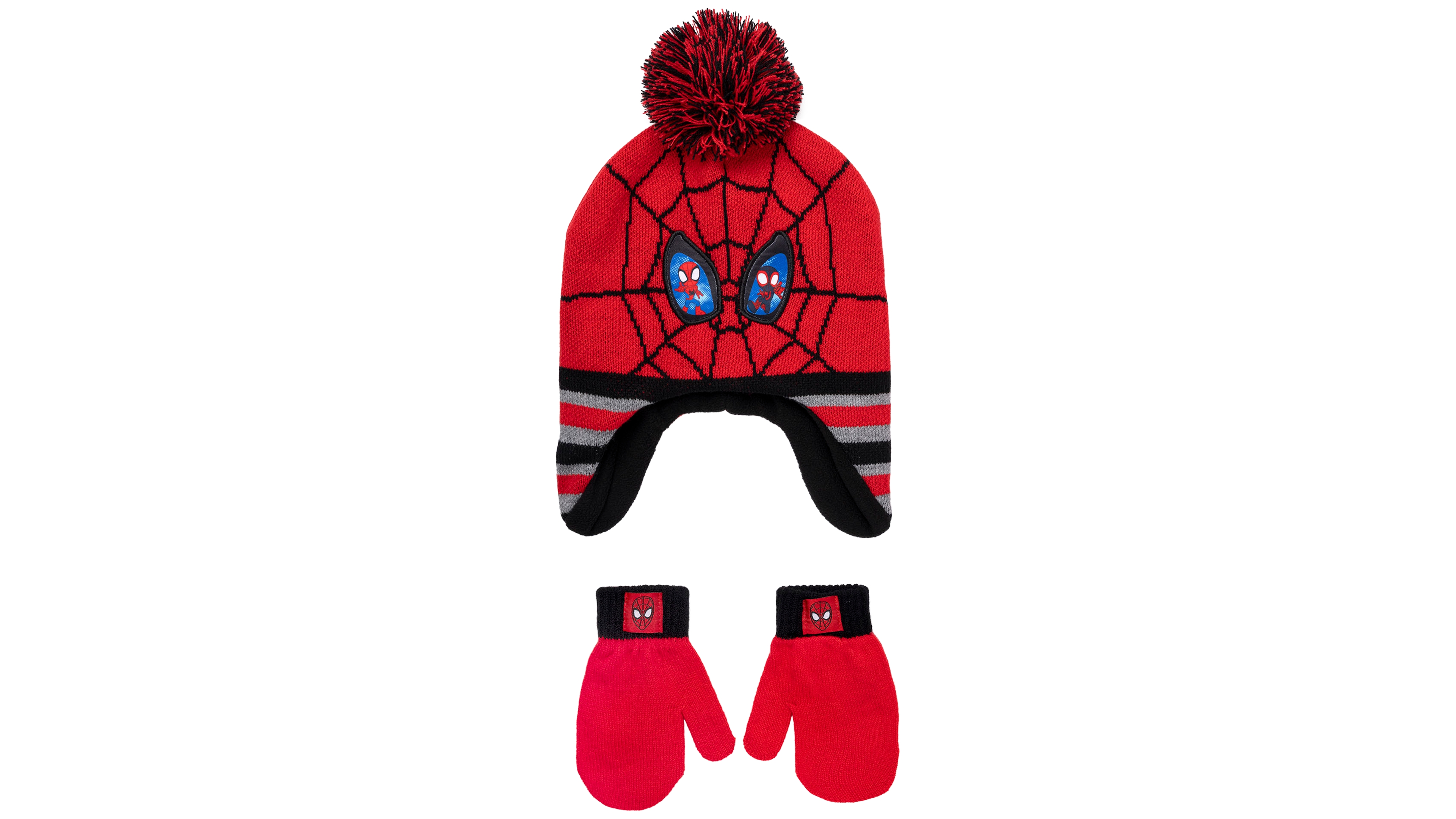 Spider-Man Toddler Boys' Beanie Hat and Mitten, 2-Piece Set