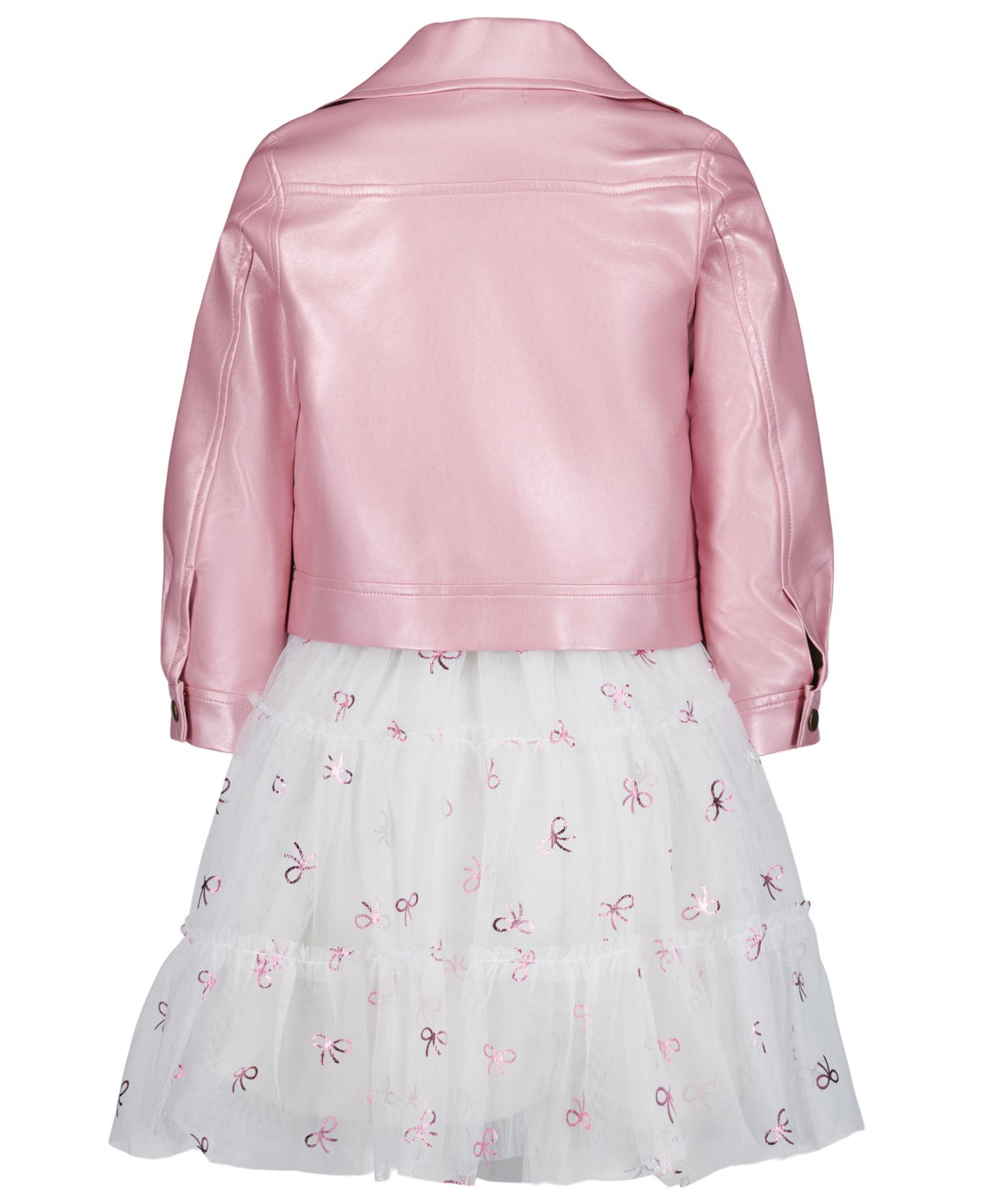 Girls' 2T-6X Moto Jacket and Sleeveless Dress, 2-Piece Set