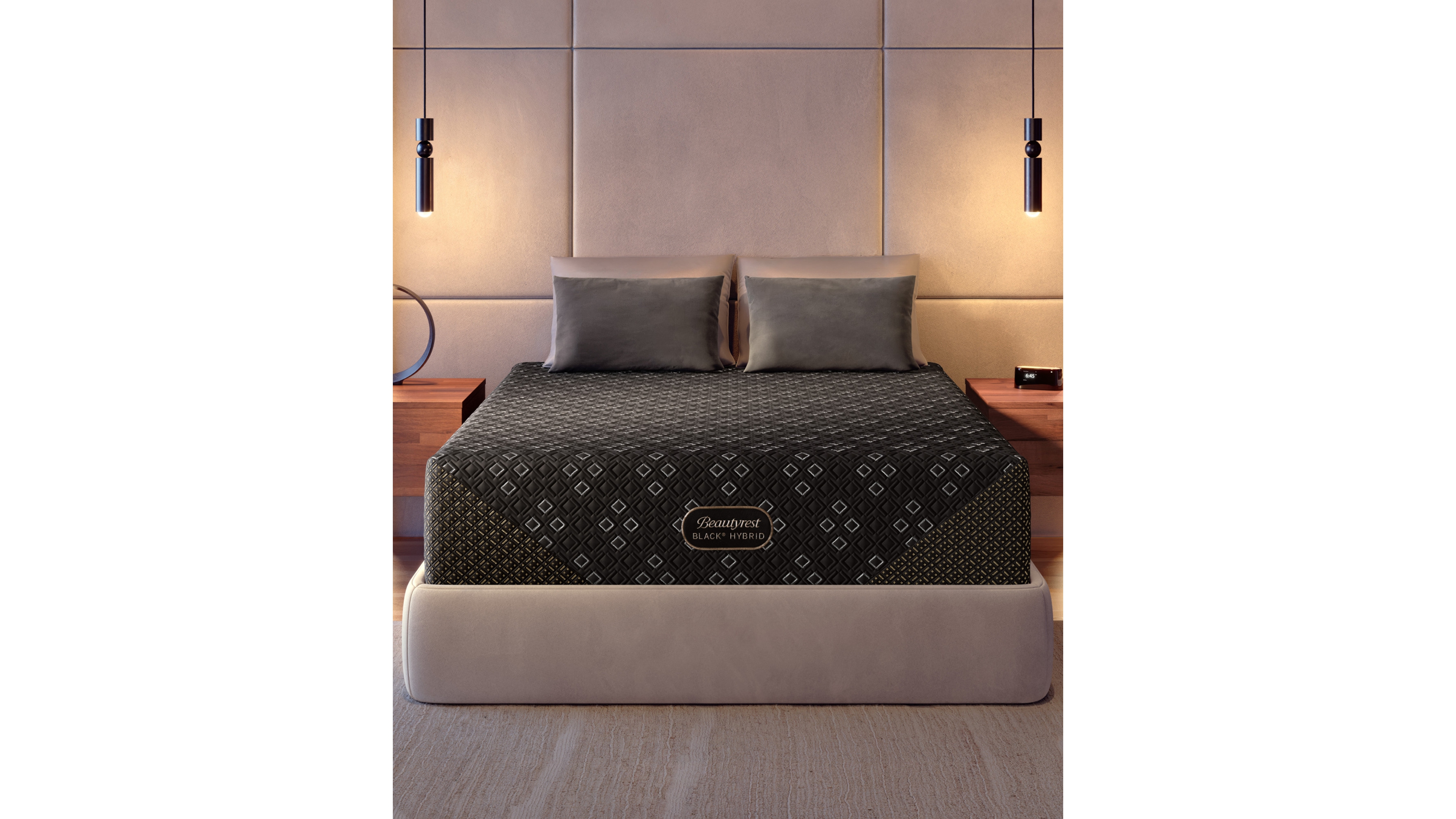 Beautyrest Hybrid Series Three Xcs 14.5" Firm Smooth Top Mattress, Split Head Queen