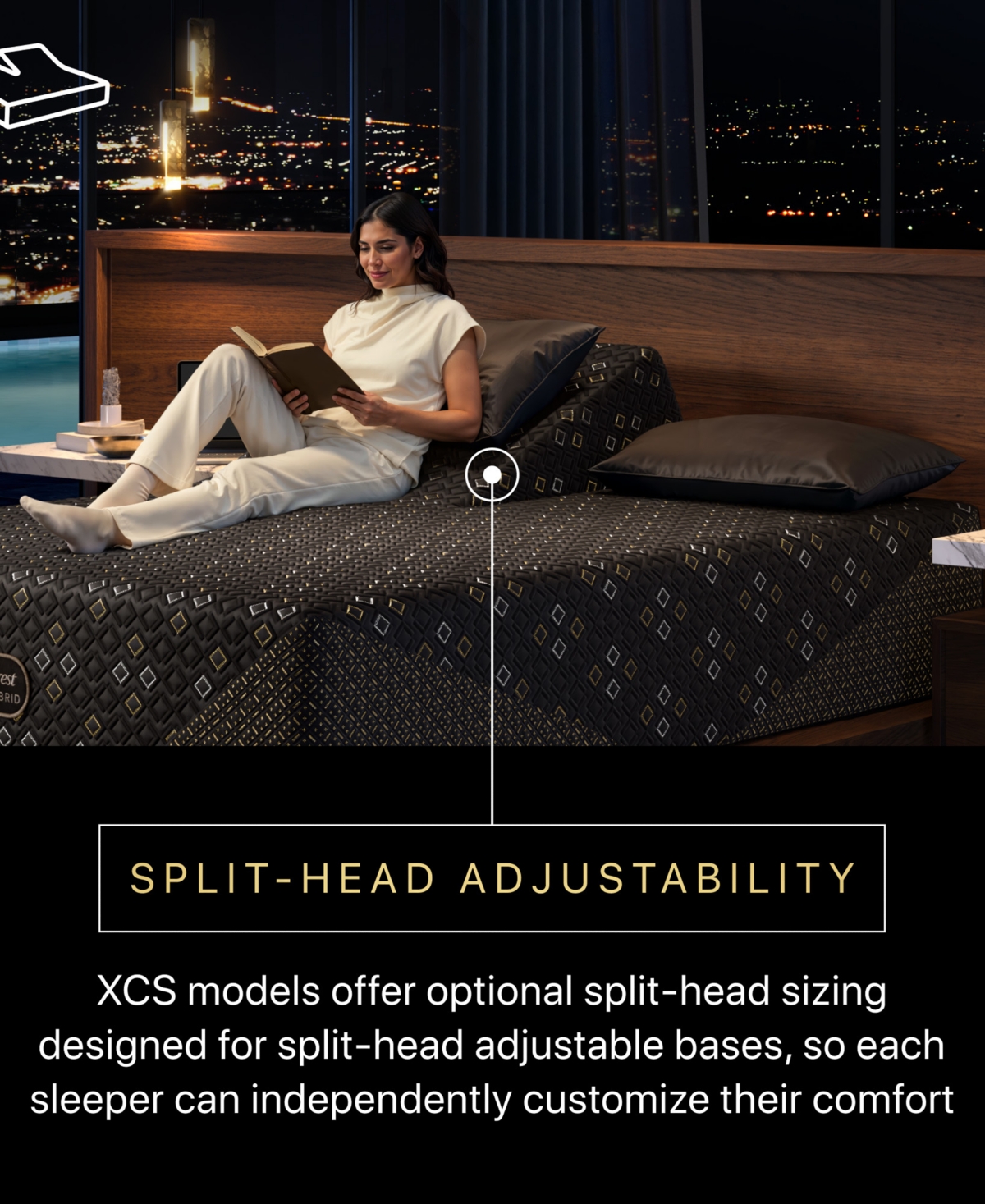 Beautyrest Hybrid Series Three Xcs 14.5" Firm Smooth Top Mattress