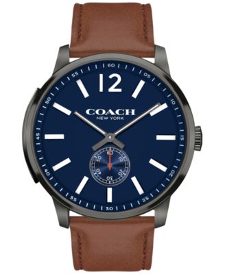 COACH - Women's Bleecker Brown Leather Strap Watch 46MM 14602083