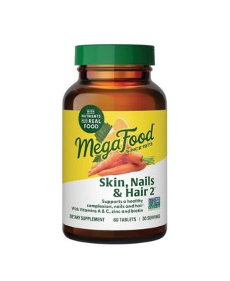 Skin, Nails and Hair 2 with Biotin, Zinc and Vitamin A, C, and E, Supports a Healthy Complexion, Nails and Hair, 60 Ct