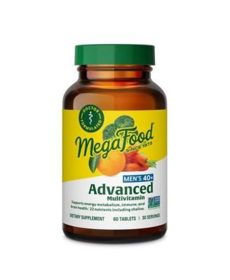 Advanced Multivitamin for Men 40+ with Choline, Methyl B12, Methylfolate, Vitamin C and D3 and Zinc, 60 Ct